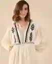 Vestido Crudo Vainilla Claro Talla XL 691G200 Esprit