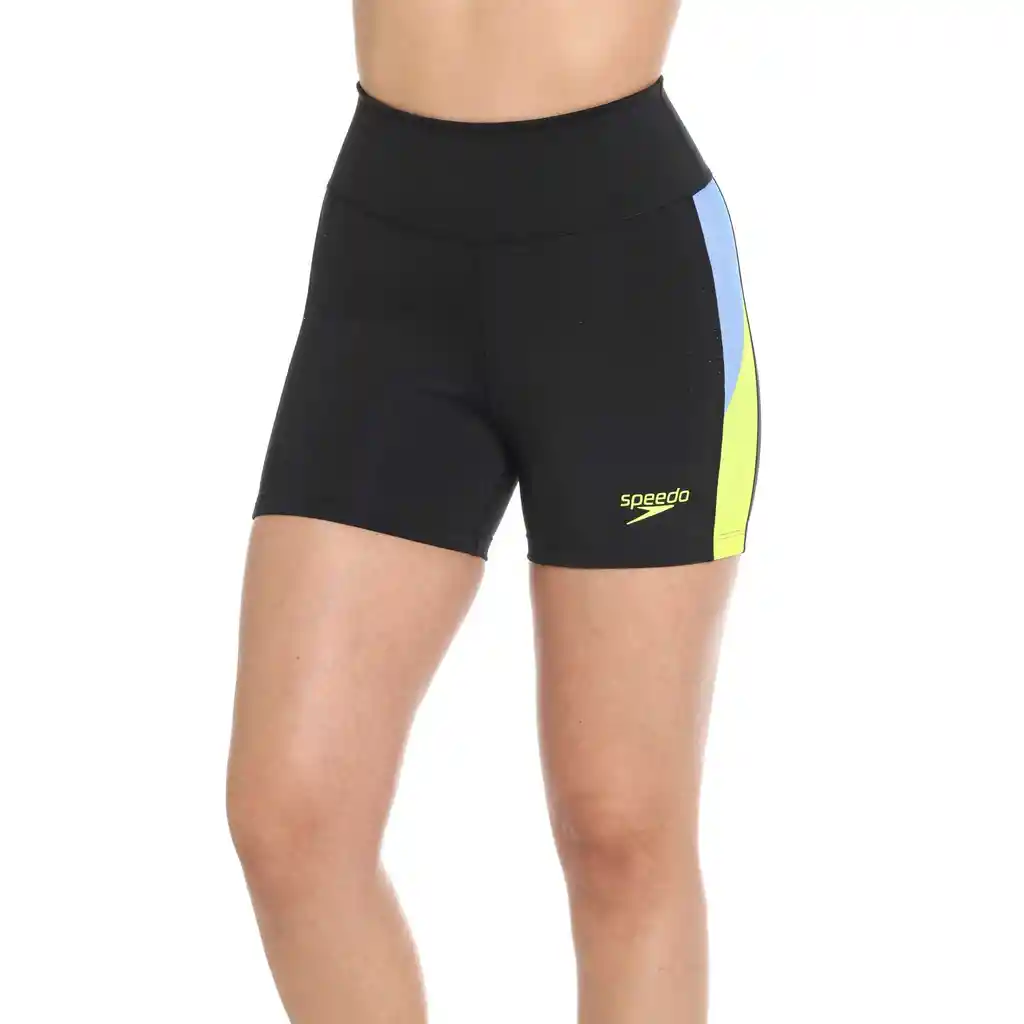 Pantalon Leggings Corto Curious Drizzle Mujer Negro-s