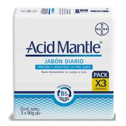Acid Mantle Jabon Barra X 3 Und