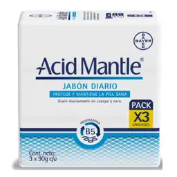 Acid Mantle Jabon Barra X 3 Und