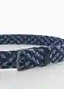 Cinturón Colors Navy Talla 91 Hombre Mango