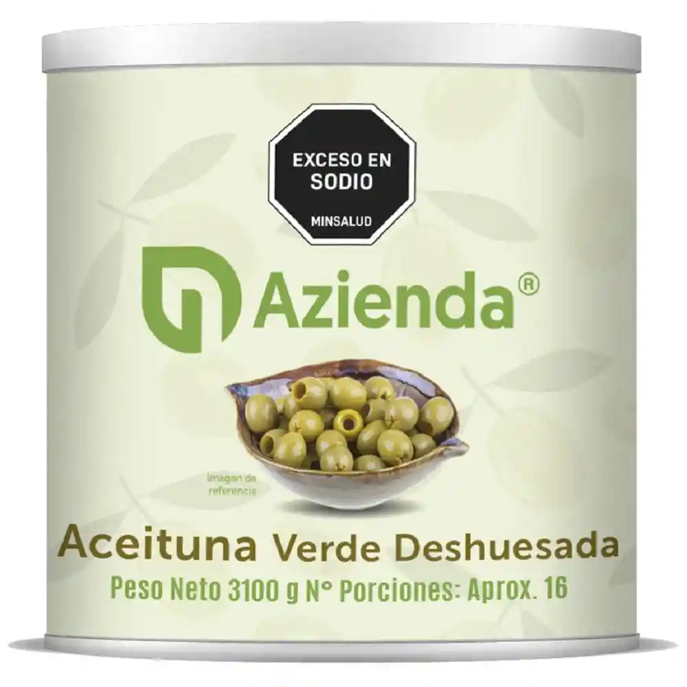 Aceituna Verde Deshuesada en Lata Azienda