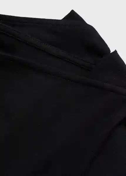 Camiseta Saco Negro Talla M Mujer Mango