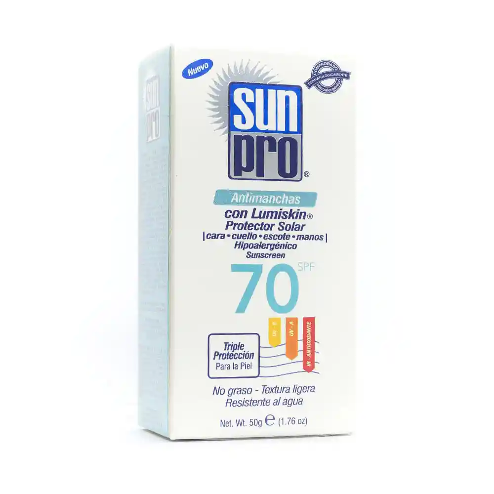 Sun Pro Protector Solar Antimanchas con Lumiskin SPF 70
