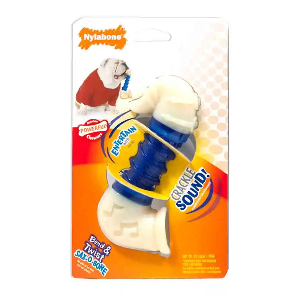 Nylabone dura chew saxobone small para perro