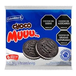 Choco Muuu Galleta de Chocolate Con Crema Sabor a Vainilla