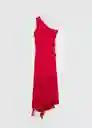 Vestido Kahlo Rojo Talla S Mujer Mango