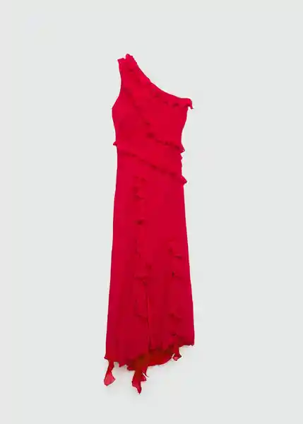 Vestido Kahlo Rojo Talla S Mujer Mango