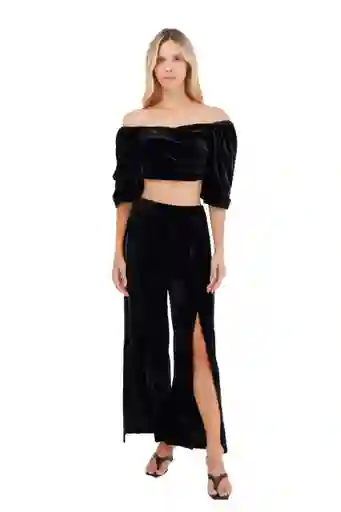 Pantalón Zoe Negro Talla S Mercedes Campuzano