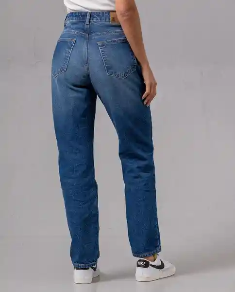 Jean Mom Mujer Azul Turquia Oscuro Talla 16 75660 Rifle