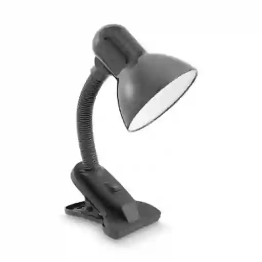 Nippon Lámpara de Escritorio Clip 60W E27 Negro