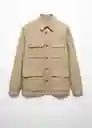 Chaqueta Sants Camel Talla XXL Hombre Mango