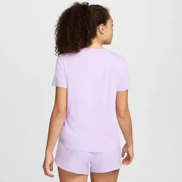 Nike Camiseta W One Swsh Hbr Df Ss Top Para Mujer Morado Talla L