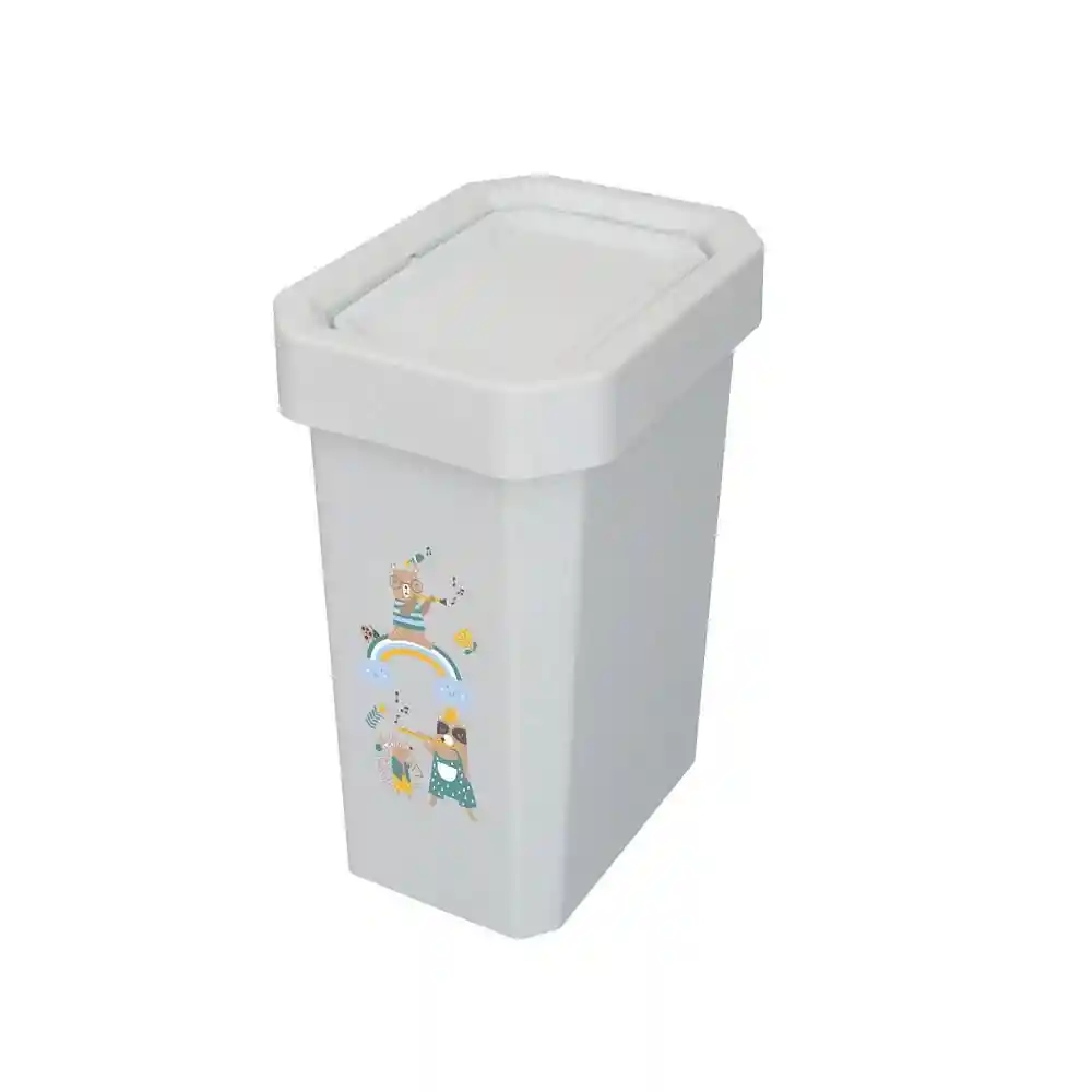 Papelera Estebins Blanco Blanco