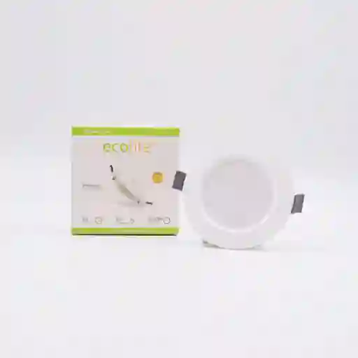 Panel Led Cálido Incrust Redondo 3w Ecolite Eco86slimv3