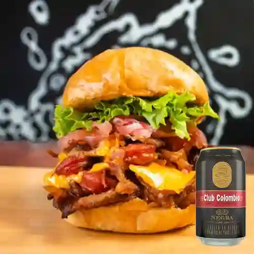 Hamburg pork master+clubcola negra330ml