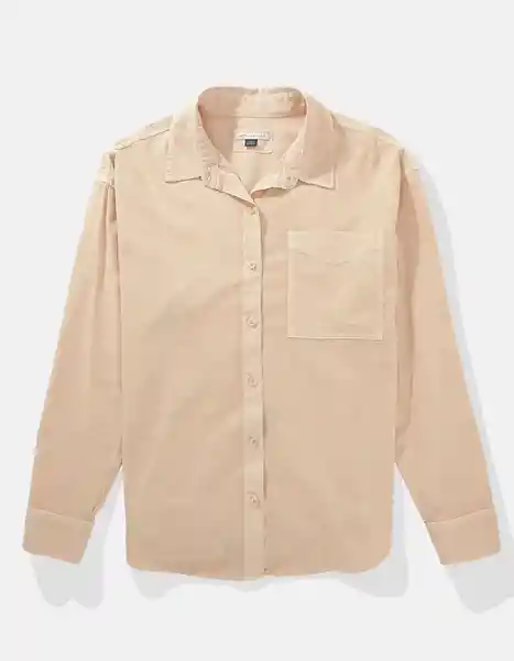 Camisa Mujer Beige Talla X-Small American Eagle 5556207