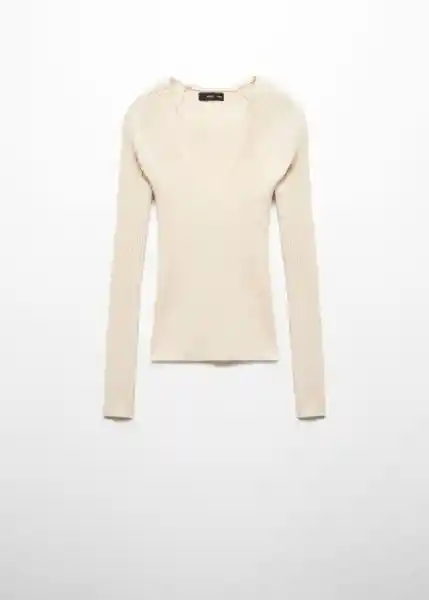 Jersey Goleta Crudo Talla M Mujer Mango