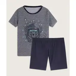 Pijama Camiseta Estampada Con Screen y Short Unicolor Infantil Niño 66040052 Talla 8