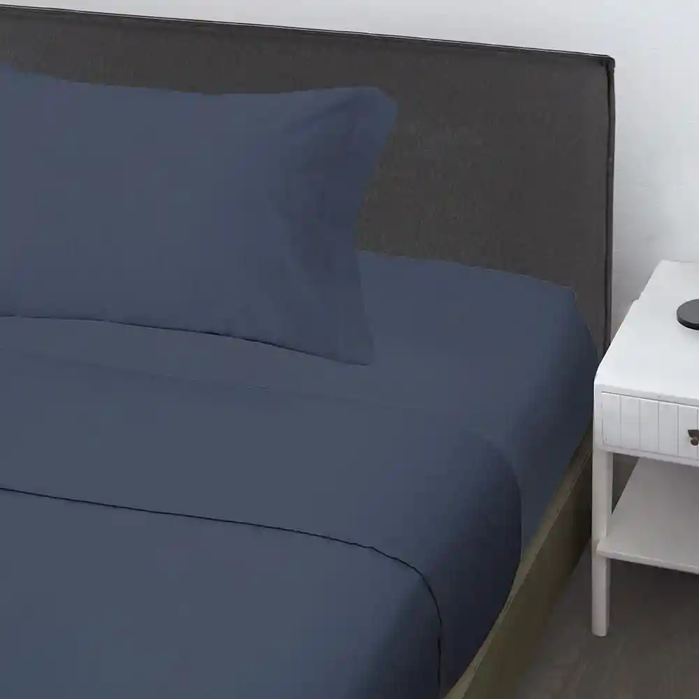 Juego de Cama Estampado Dark Sencillo Azul