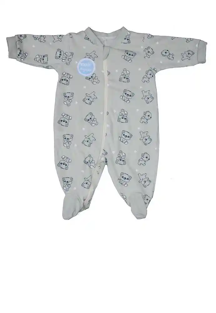 Pijama Enteriza 100% Alg 3/6 Meses-verde