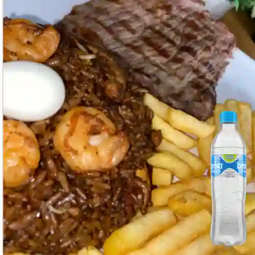 Combo Res + Agua Brisa Sin Gas 600 ml