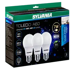 Sylvania Pack Bombillo Led Sylvania 7W Luz Blanca