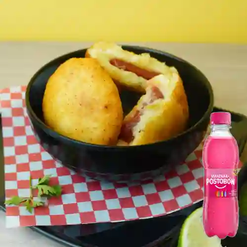 Combo Arepa Dulce de Bocadillo +Postobón Manzana 250ml
