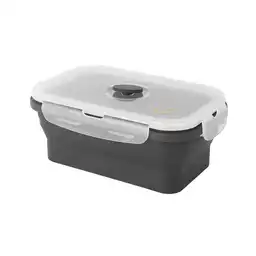 Contenedor de Alimentos Silicona Serie Silver Grey Negro Miniso