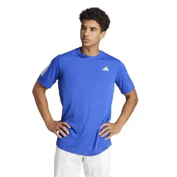 Adidas Camiseta Club Tee Para Hombre Azul Talla M