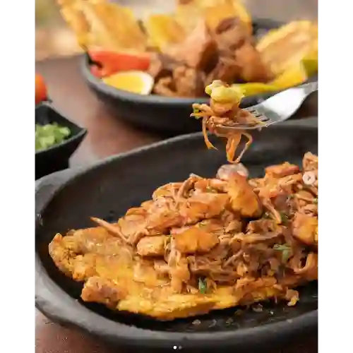 Patacón con Carne
