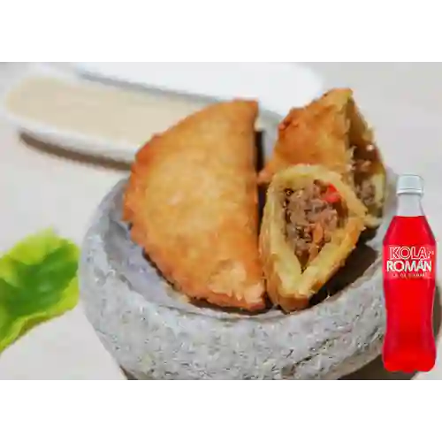 Combo Empanadas Árabes Carne X3 + Kola Roman 500 ml