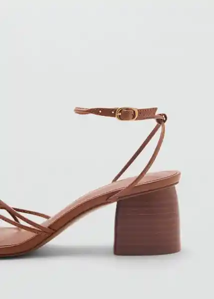 Sandalias Lana1 Cuero Talla 40 Mujer Mango