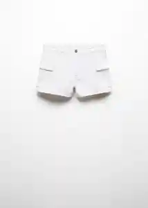 Short Cargo W Off White Talla 19 Niñas Mango
