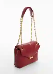 Bolso G Falco Burdeos Mujer Mango