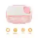 Contenedor Para Alimentos Rosa y Blanco 1300 mL Miniso