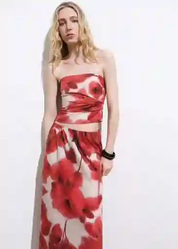 Top Aquare Crudo Talla M Mujer Mango