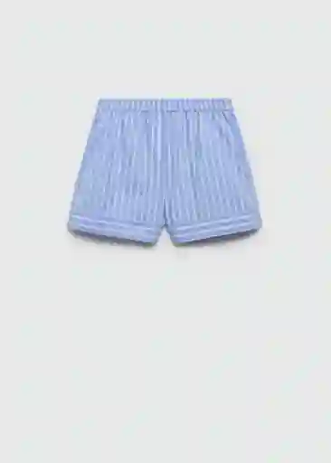 Short Popr-H Celeste Talla S Mujer Mango