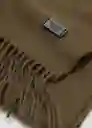 Bufanda Basica Khaki Talla 99 Hombre Mango