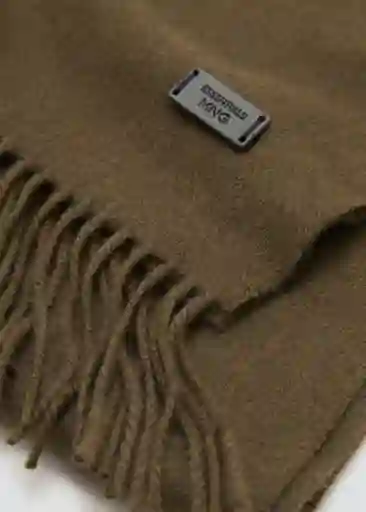 Bufanda Basica Khaki Talla 99 Hombre Mango