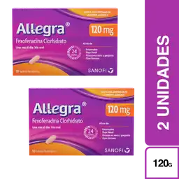2 x Allegra (120 mg)
