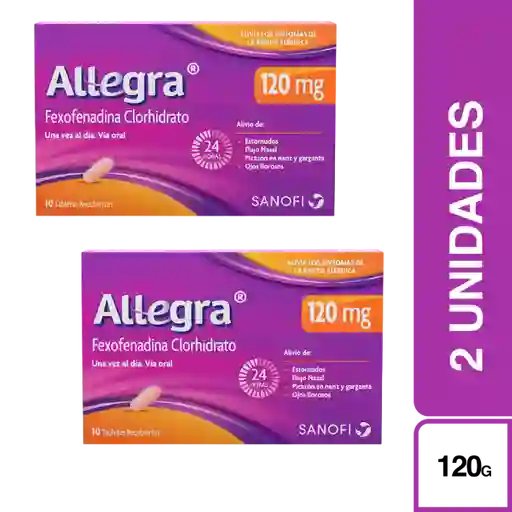 2 x Allegra (120 mg)