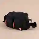 Bolso Crossbody Con Dos Bolsas al Frente Negro Serie Miniso