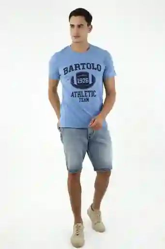 Camiseta Azul Para Hombre