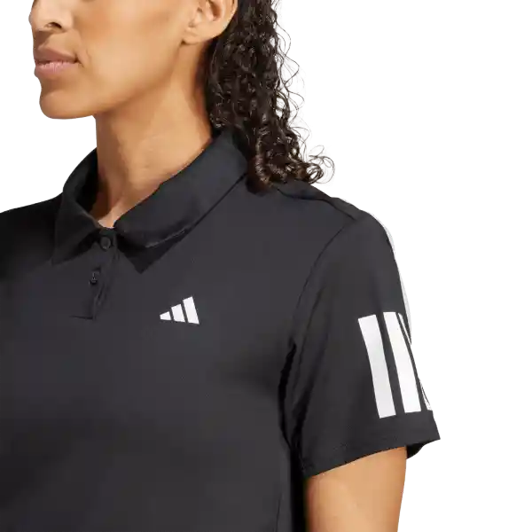 Adidas Camiseta Polo Club Para Tenis de Mujer Negro Talla M