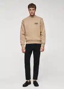 Buzo Sudadera Studio Camel Talla XL Hombre Mango