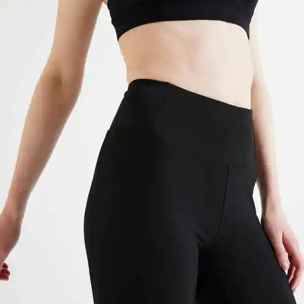 Domyos Legging Fitness Cardio Talle Alto Mujer Negro Talla M