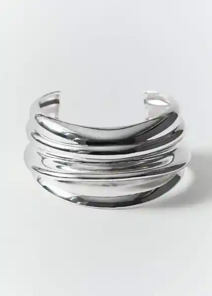 Pulsera Cuff Plata Mujer Mango