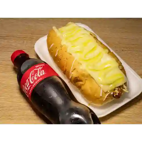 Perro el Gratinado & Coca Cola 400 ml