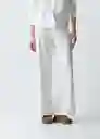 Pantalón Maia Mujer Crudo Puro Claro Talla 8 433G371 Naf Naf
